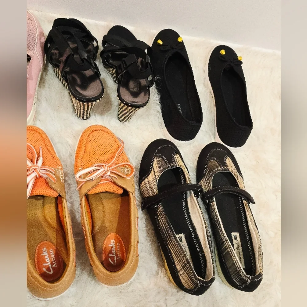 🔥 US Size 6.5 Bundle of 5 Pairs Women's Shoes - Flats, - Picture 15 of 16